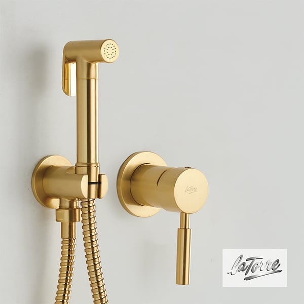 Ντουζάκι μπιντέ Flush-Mix Tech Brushed Gold 12211-201